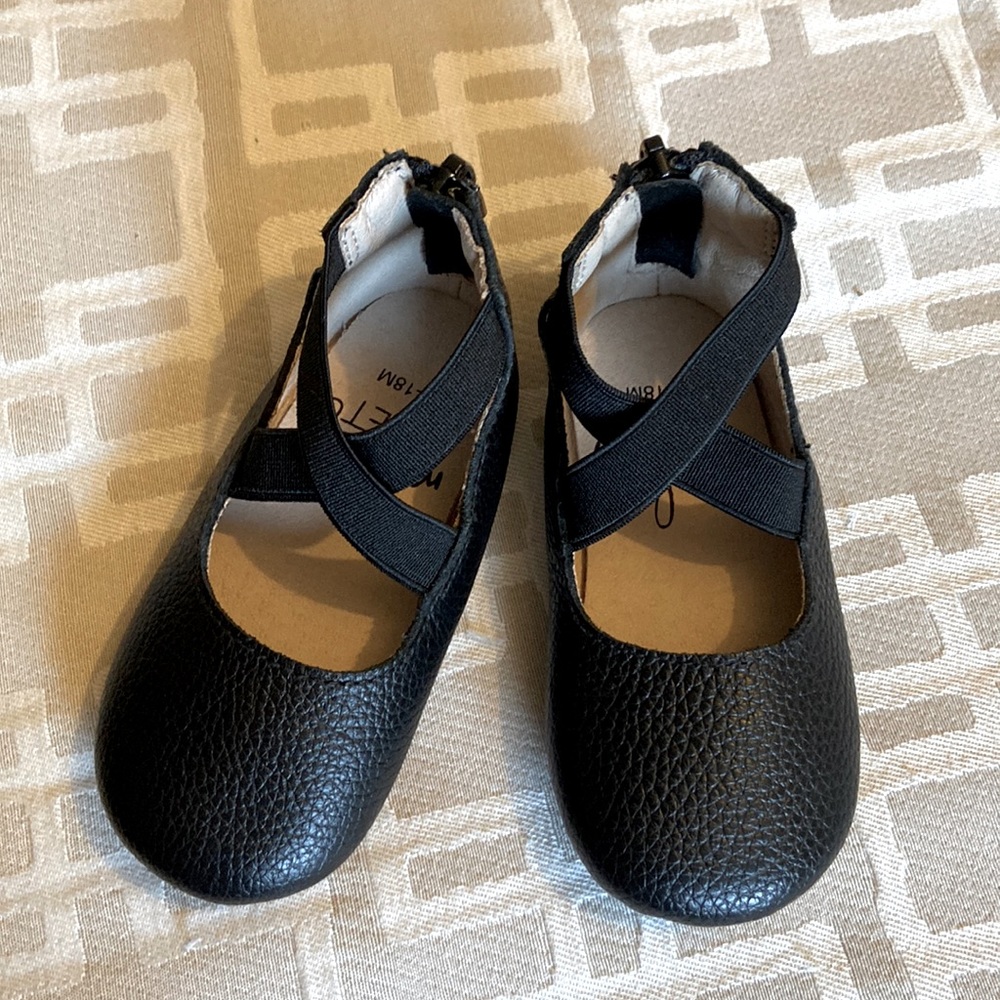Monkey Feet 12-18mo Ballet flats- black
